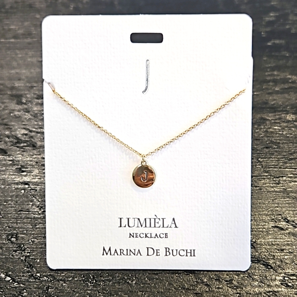 🌸 * J * Initial Name Chain Lumiela Necklace 🌸